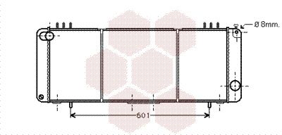 VAN WEZEL Radiators, Motora dzesēšanas sistēma 21002016